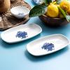 Flores Breakfast Set-18 Pieces-Navy Blue