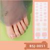 Semi-cured Gel Toe Nail Stickers Four-pointed Star Toe Gel Nail Art Stickers Nail Polish Glue Nail Stickers