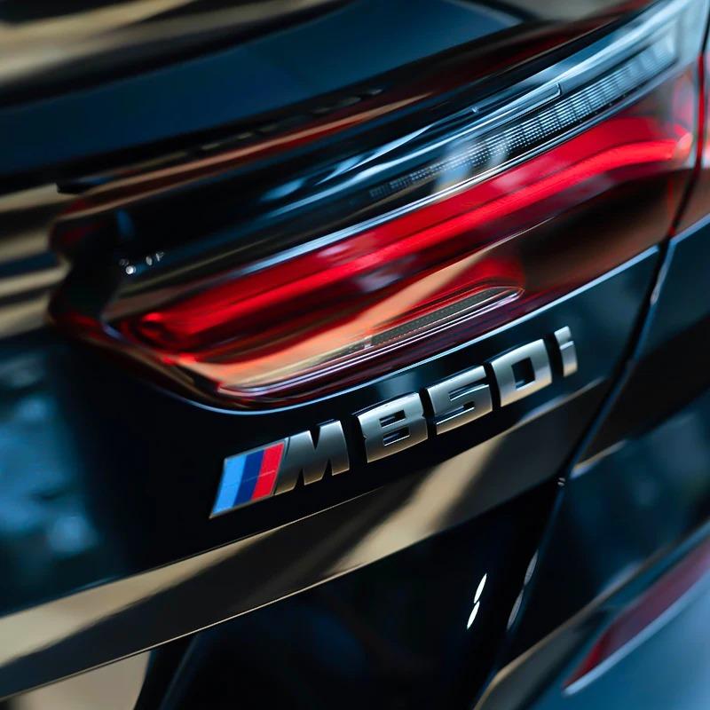 BBJZ9 3D ABS Car Letters M Logo Sticker Rear Trunk Emblem Badge Gloss black For BMW M340i M340d M530i M440i M630i M550d M850i M760Li