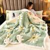 New Winter Double-sided Milk Fleece, Lambswool Blanket, Three Layers of Thickened Warm Blanket