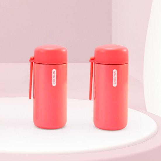 150 мл изоляционная бутылка из нержавеющей стали, вакуумная чашка для воды, герметичная мини-колба со шнурком, двойной стенкой, портативная бутылка для горячих и холодных напитков для офиса