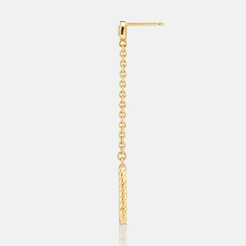 Cornice Gold Silver Earrings A201Se0011Ypa .