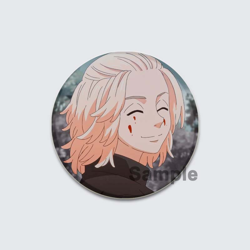 32/44/58mm Tokyo Revengers Brooch On Backpack Handmade Round Badges Anime Icon Badges for Clothes Hat Gifts Lapel Pins Accessories