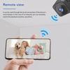 Mini Security Camera for Home 1080P HD Camera WiFi Wireless Camera Indoor with Wide Angle Infrared Night Vision Two-way Intercom