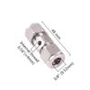 Pipe Straight Fitting 3/8'' Tube With 3/16" Female Thread Interface  Adapter Connector Stainless Steel Pipe Tube Fitting 1Pc