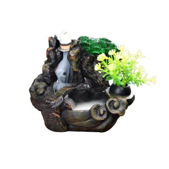 Курильница с большим отверстием для гостиной, быстрый дым, смола, водопад, держатель для благовоний, украшение для стола, домашний декор