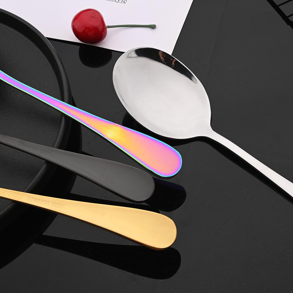 12 шт. набор ложек для салата из нержавеющей стали, кухонный сервер, посуда для макарон, общественная серебряная посуда с использованием инструментов для ресторана-шведского стола