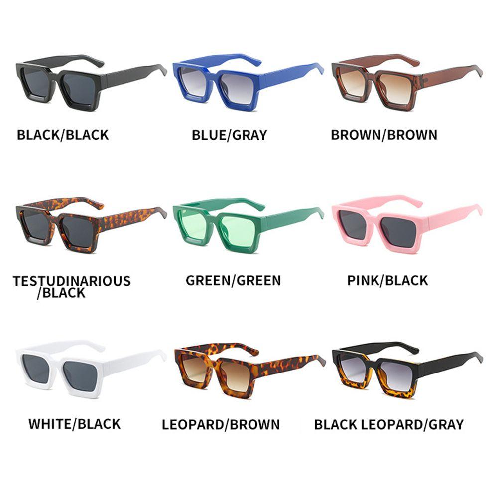 Fashion Square Frame Eyewear Punk Retro Sunglasses Ladies Shades Shades Women Sunglasses
