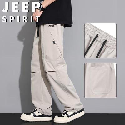 Мужские свободные прямые повседневные рабочие брюки JEEP SPIRIT