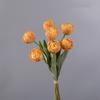 Realistic Artificial Tulip Branches Real Touch Fake Flowers Silk Tulip Flower  Outdoor Garden Decor