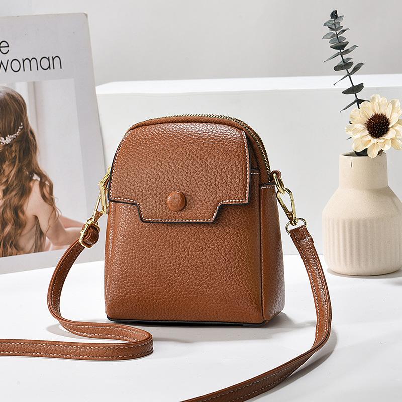 Летние новые мягкие кожаные сумки для телефонов, женские сумки-кошельки, модные женские сумки через плечо, универсальные сумки через плечо