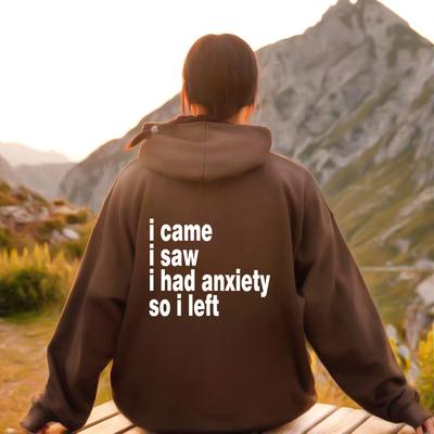 Осенне-зимний свитер с модным принтом в виде букв, капюшоном и воротником сзади, флисовый свитер для женщин