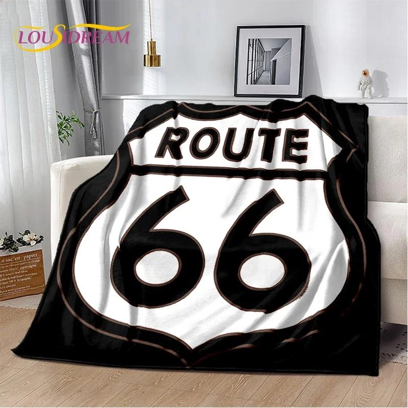 Плед Route Retro Мягкий Уютный Плед для Дома Спальни Дивана Пикника Детский Подарок