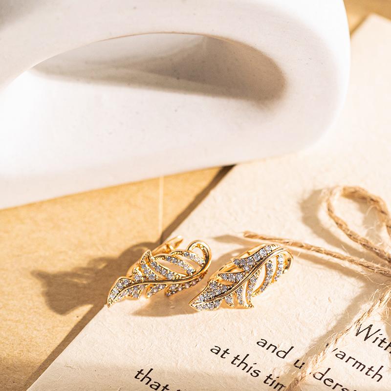 Полые текстурированные листья, висячие серьги с полным цирконием, английские серьги, женские свадебные винтажные ювелирные изделия, гипоаллергенные