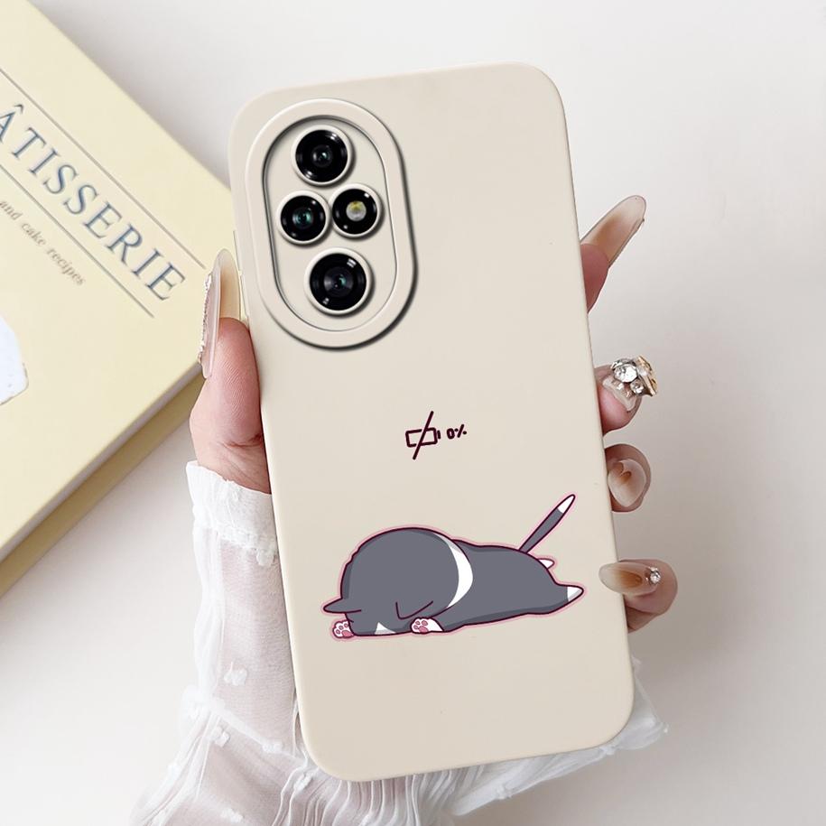 For Honor 200 Pro 5G Case ELP-AN00 Cover Cute Cartoon Panda Cat Shockproof Fundas For Honor200 Pro Bumper on Honor 200Pro Hoesje