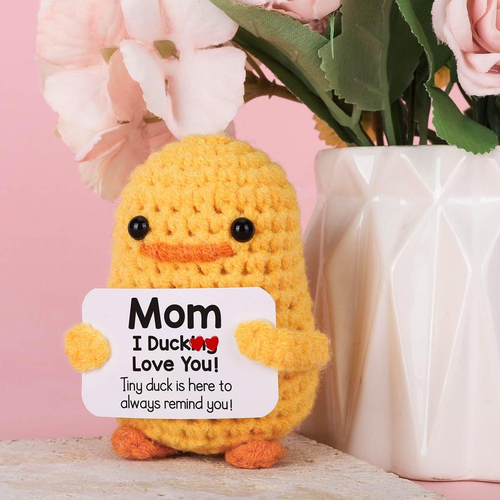 Funny Gifts for Mom and Dad, I Love You Mom, Handmade Crochet Unique Mother's Day Father's Day