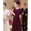 Elegant Draped Mother-of-the-Bride Banquet Dress