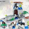 1602F Guardians Tower Attack and Defense Construction Bridge Scene Children Assemble Building Blocks Toys