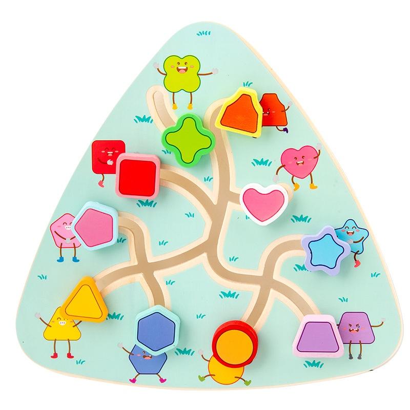 Interactive Wooden Maze Game For Kids Enhances Concentration And Cognitive Skills Ages 1-3