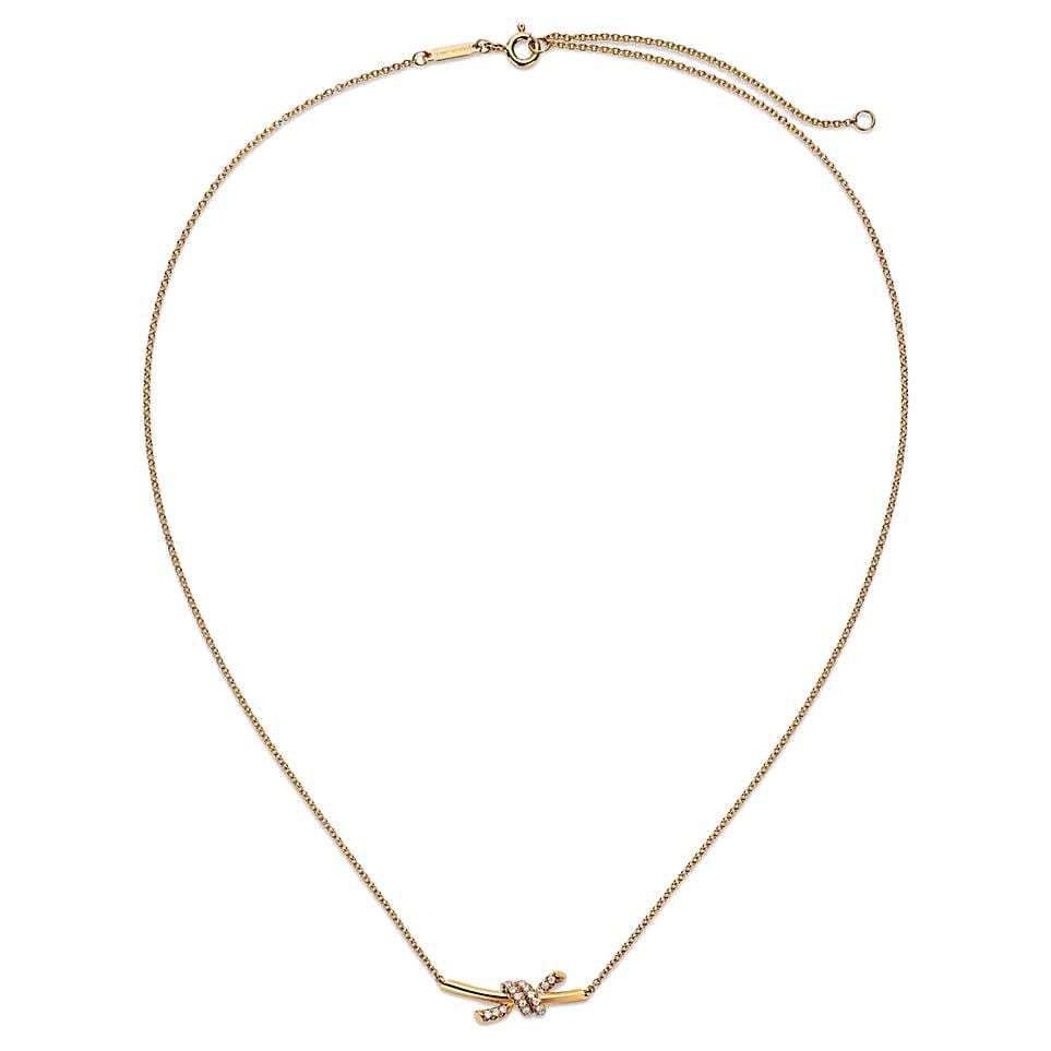 TIFFANY & CO. Knot 18K Gold Necklaces Women's Gold 75123582