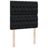 Box Spring Bed with Mattress Black 90 x 200 cm Fabric