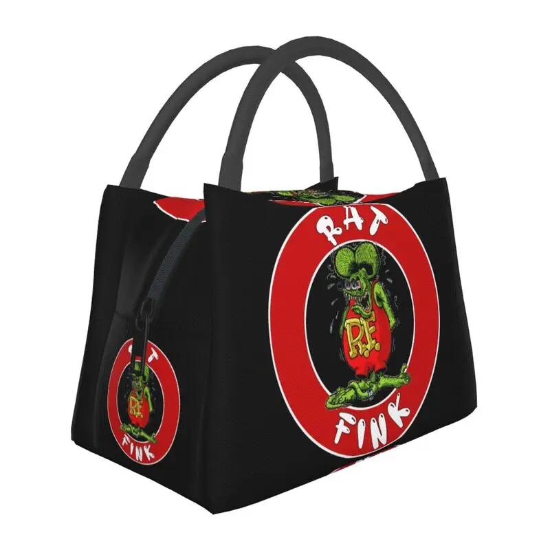Rat Fink Анимация Аниме Мультфильм Изолированные Ланч-Бумы для Женщин Герметичный Термо-Охладитель Ланч-Бокс Офис Пикник Путешествия