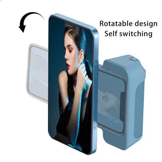 Магнитная ручка для камеры, Bluetooth-совместимая ручка, вращающаяся подставка с защитой от сотрясений, беспроводное зарядное устройство для Android, портативное стабильное