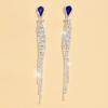 Elegant Rhinestone Drop Earrings with Claw Chain Tassel - Versatile, Light Luxury, and Chic High-End Jewelry.