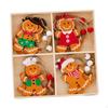 12 шт. Рождественский пряничный человечек, украшение, рождественская подвеска