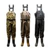 (FKS) Chest-High Waders with Radial Soles, Suitable for Saltwater and Seawater, Nylon Type, for Farm Work and Cleaning (3L (27cm), Camo)