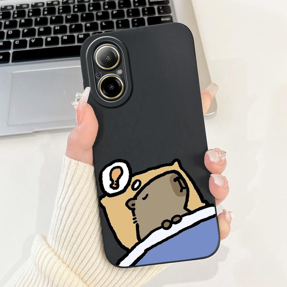 Чехол для Oppo Realme C67 4G Чехол Модный Художественный Расписной Чехлы для Телефона Цветок Мягкий Силикон Ударопрочный Задний Чехол Для RealmeC67 Coque