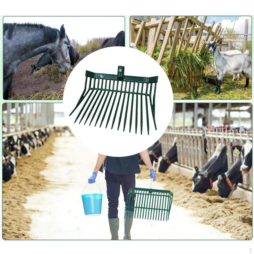 Вилы для конского навоза Сменная головка Грабли Садовые вилы для фермерского животноводства