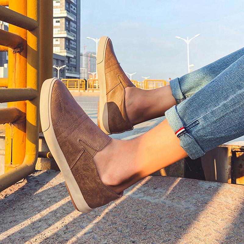 Новые весенние кожаные мужские повседневные туфли большого размера 45 мужские туфли для прогулок на открытом воздухе мужская обувь удобная спортивная обувь мужские мокасины
