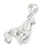 [I4249] - Silver 'Horse' Silver Pendant (rhodium-plated) - 18x15 Mm