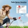 Регулируемая спринклерная пушка для полива, 360° вращающийся распылитель воды для газона, дальность 80 м, корпус из цинкового сплава, для фермерского сада газона