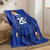 Blue jersey with "PALMER" and "20" written in bold white text. for all seasons blanket lunch break throw gift