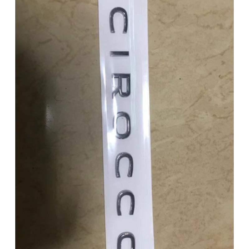 3D ABS Letters Emblem for SCIROCCO Car Styling Trunk Car Model Wording Sticker Chrome Glossy Black Accessories