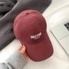 Wide Brim Baseball Cap Letter Embroidery Curved Brim Hat Ins Peaked Cap  Daily