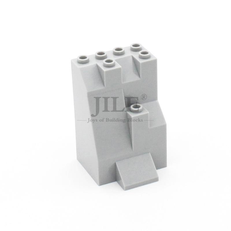 Moc Rock Panel Rockery Mountain DIY City Street View Bulk Building Blocks Bricks Set Compatible with Assembles Particles Toys