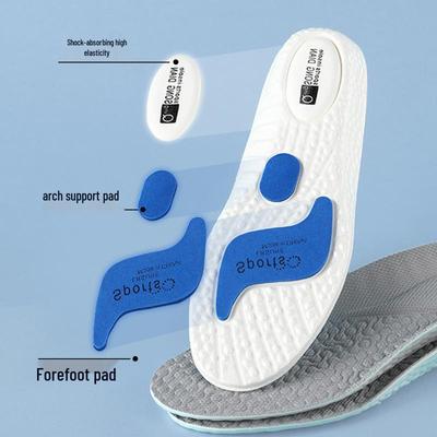 Высокоэластичные баскетбольные стельки: Амортизация, Влагостойкость, Без запаха и Удобство для стояния в течение всего дня, Готов к лету BOOST.