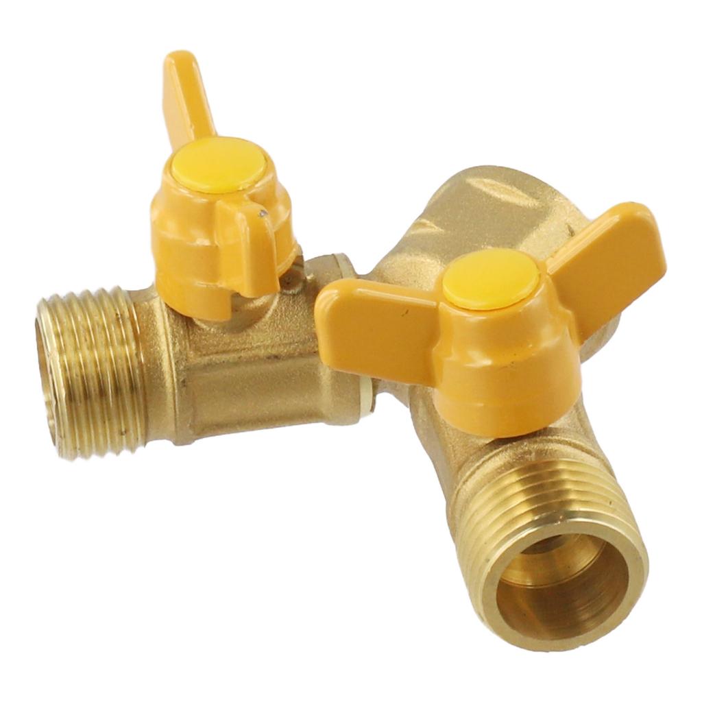 Регулируемый водяной клапан Клапан Клапан управления водой Цвет латуни Латунный адаптер для крана Долговечная работа Вкл/Выкл Регулируемый клапан