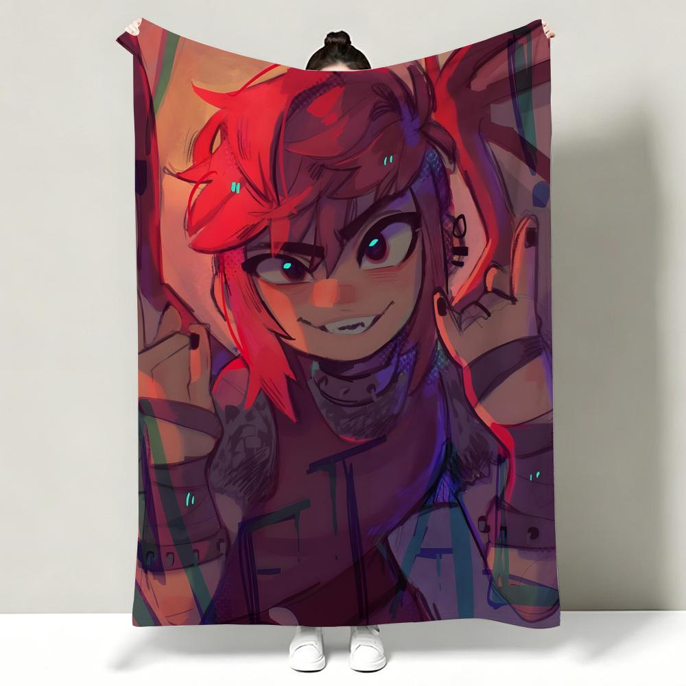 Movie NNimona Throw Soft Warm Flannel Throw Blanket Multiuse for Sofa Bed Office Nap