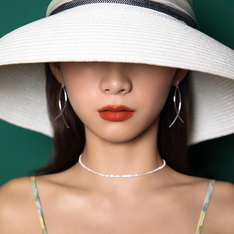 Line Chic Crossed Earrings Japanese Influence Sweet And Individual Charming