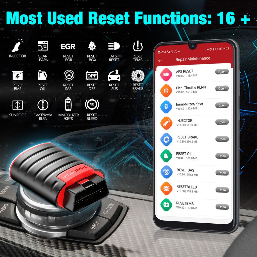 USA EU Warehouse NEW Thinkdiag Same As Easydiag 3.0 X431 BT Adapter Update Online Full System OBD2 Scanner Diagnostic Tool
