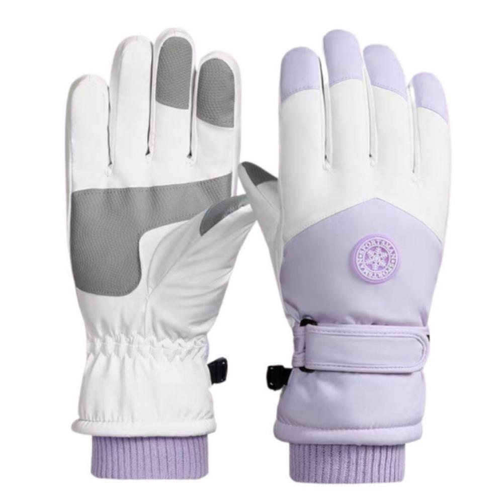 Зимние лыжные перчатки, мужские и женские термоперчатки, мотоциклетные перчатки, уличные перчатки для езды, сенсорные, водонепроницаемые