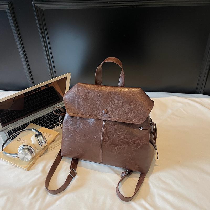 Рюкзак 2025 Новая Мода Ленивый Ветер Большая Вместимость Сумка для Поездок Мягкая Кожа Высококлассный Школьный Рюкзак для Студентов