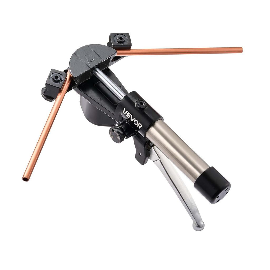 Hydraulic Tubing Bender Kit, 6 mm to 22 mm, Copper Tube Pipe Bender, HVAC Bending Tool Set, 90° Bend, with 7 Aluminium Alloy Dies, for HVAC Air