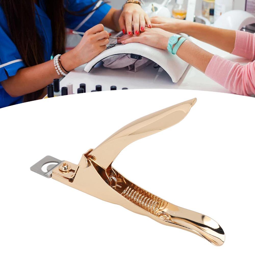 Straight Edge Nail Tip Cutter Stainless Steel Acrylic Nail Clipper DIY Nail Art
