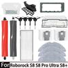 24 шт. аксессуаров для робота-пылесоса Roborock S8 / S8+ с 2 основными щетками, 6 салфеток, 6 фильтров, 6 боковых щеток, 6 щеток для чистки