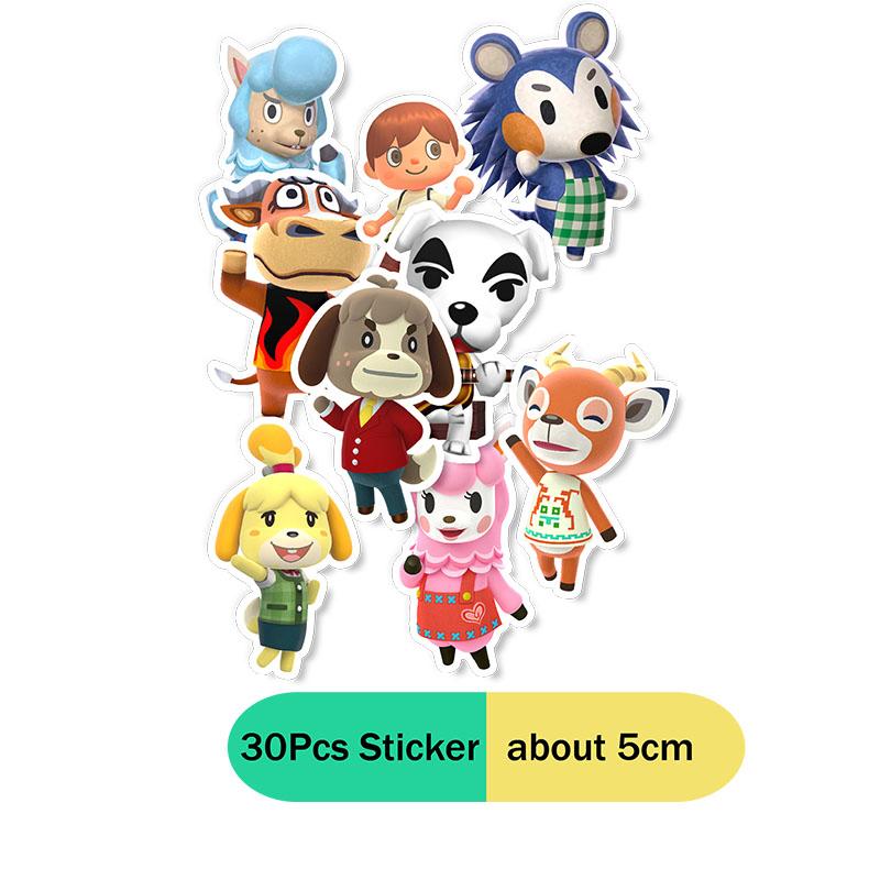 Classic Game Animal Crossing: New Horizons Disposable Birthday Party Supplie Cute Cartoon Graffiti Sticker Photographic Backdrop